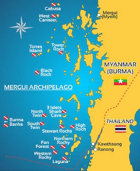 Nurkowanie w Archipelagu Mergui, Myanmar